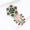 Alloy Rhinestone Star Chain Brooch Pin For Womens Versatile Apparel view 4