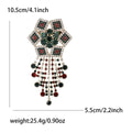 Alloy Rhinestone Star Chain Brooch Pin For Womens Versatile Apparel view 5
