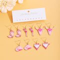 Western Cowboy Hat Boots Bull Skull Heart Enamel Alloy Creative Lightweight Drop Earrings view 3
