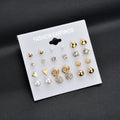 Four Twelve-Pair Mixed Shape Stud Earring Card Sets view 6