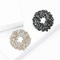 Alloy Rhinestone Wreath Brooch Pin For Women's Suits And Coats view 2