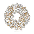 Alloy Rhinestone Wreath Brooch Pin For Women's Suits And Coats view 1