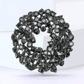 Alloy Rhinestone Wreath Brooch Pin For Women's Suits And Coats view 3