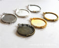 Rotating Round Cabochon Pendant Tray Jewelry Making Component view 3