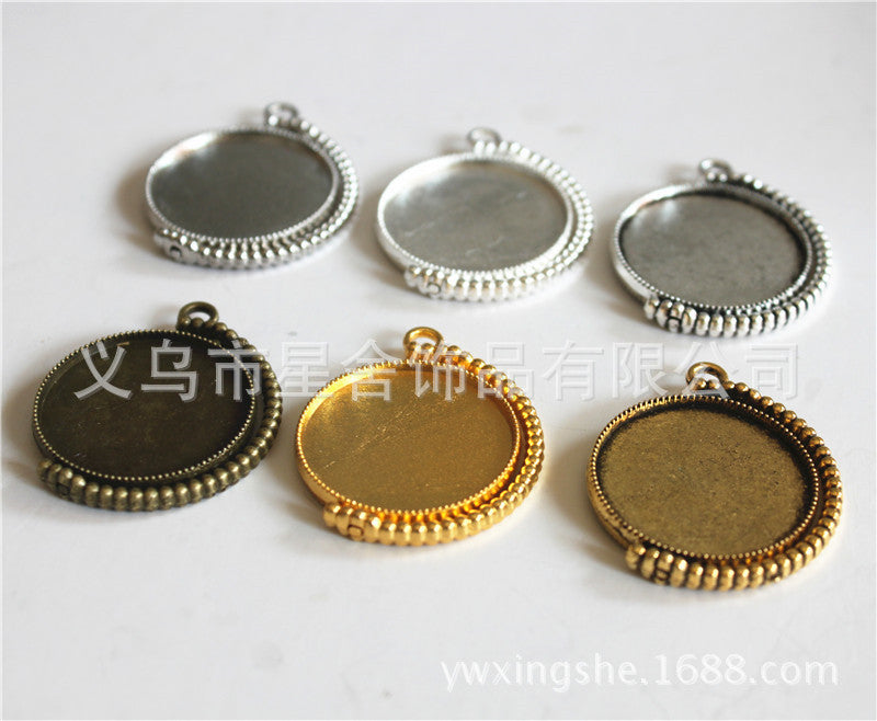 20mm Rotating Pendant Tray Cabochon Bezel Setting