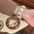 Gradient Acrylic Elastic Rope Bangle Vintage Light Luxury Fashion Bracelet For Women view 1