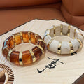 Gradient Acrylic Elastic Rope Bangle Vintage Light Luxury Fashion Bracelet For Women view 2