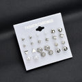 Four Twelve-Pair Mixed Shape Stud Earring Card Sets view 7