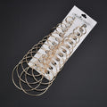 Gold and Silver Twelve-Pair Graduated Large Hoop Sets view 6
