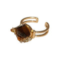 Tiger Eye Zircon Snake Open Bangle Animal Zodiac Round Ring Style Light Luxury Jewelry view 5