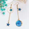 Ten Galaxy Star Moon and Planet Mixed Fit Earrings view 2