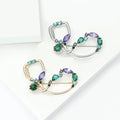 Alloy Rhinestone Stethoscope Brooch Pin For Medical Apparel Accessories view 2
