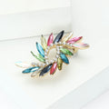 Alloy Rhinestone Colorful Swirl Brooch Pin For Women Clothing view 3