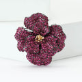 Alloy Rhinestone Peony Flower Brooch Pin For Elegant Women's Apparel view 4