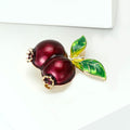 Alloy Enamel Pomegranate Brooch Pin For Womens Clothing Accessories view 3