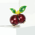Alloy Enamel Pomegranate Brooch Pin For Womens Clothing Accessories view 2