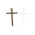 DIY Jewelry Accessories Vintage Alloy Cross Pendant Charm For Bracelet Necklace Making view 4