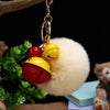Orange-Yellow-Bell Beige-Pom