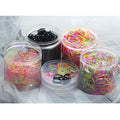 Boxed Mini Hair Elastic Bands in Pearl and Fluorescent Mixes view 3