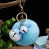 Sky-Blue Two-Tone-Bell-Pom
