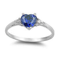 Heart-Shaped Solitaire Ring In Ten Bright Stone Colors view 8