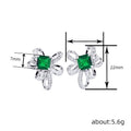 Geometric Square Ribbon Stud Earrings For Women, Elegant Banquet Fashion Accessory Jewelry view 4