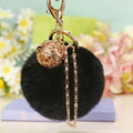 Palace Bell Plush Pom Pom Keychains in Forty Color and Strap Options view 11