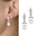 Korean French Style Geometric Marquise Dangle Earrings For Women Elegant Daily Jewelry view 2
