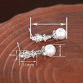 Korean French Style Geometric Marquise Dangle Earrings For Women Elegant Daily Jewelry view 4
