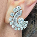 Irregular Micro Pave Zircon Luxury Design Earrings For Engagement Wedding Dress Jewelry view 2