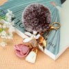 Pink-White Pink-Floral-Tassel Brown-Fros