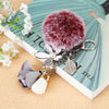 Gray-White Gray-Floral-Tassel Burgundy-F