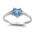 Heart-Shaped Solitaire Ring In Ten Bright Stone Colors view 3