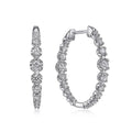 Round Zircon Hoop Earrings For Women, Personalized Fashion Daily Wear Small Batch Ear Jewelry view 2