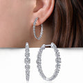 Round Zircon Hoop Earrings For Women, Personalized Fashion Daily Wear Small Batch Ear Jewelry view 1