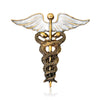 Gold Winged Caduceus