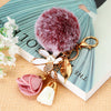 Pink-White Pink-Floral-Tassel Burgundy-F