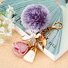 Pink-White Pink-Floral-Tassel Purple-Fro