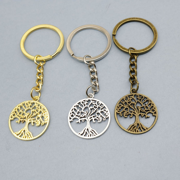 Zinc Alloy Tree Of Life Keychain Bag Charm Gift – Antique Copper