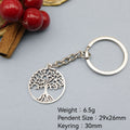 Zinc Alloy Tree Of Life Keychain Bag Charm Gift – Antique Copper view 2