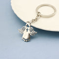 Metal Angel Pendant Keychain Gift Key Ring view 3