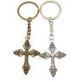 Metal Cross Pendant Keychain For Bag Charm Gift view 5