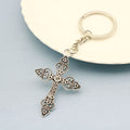 Metal Cross Pendant Keychain For Bag Charm Gift view 4