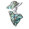 European Style Alloy Shell Lady Brooch Pin For Coats And Suits view 1