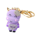 Cow Charm Braided Wrist Strap Keychains in Four Pictured Colors view 5