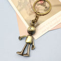 Leather Woven Rabbit Keychain Creative Car Key Ring view 4