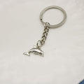 Metal Dolphin Keychain Bag Charm – Silver view 3