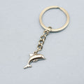 Metal Dolphin Keychain Bag Charm – Silver view 1