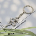 Zinc Alloy Snake Keychain Bag Charm Gift view 2