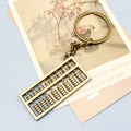 Metal Mini Abacus Keychain Creative Student Gift Key Ring view 3